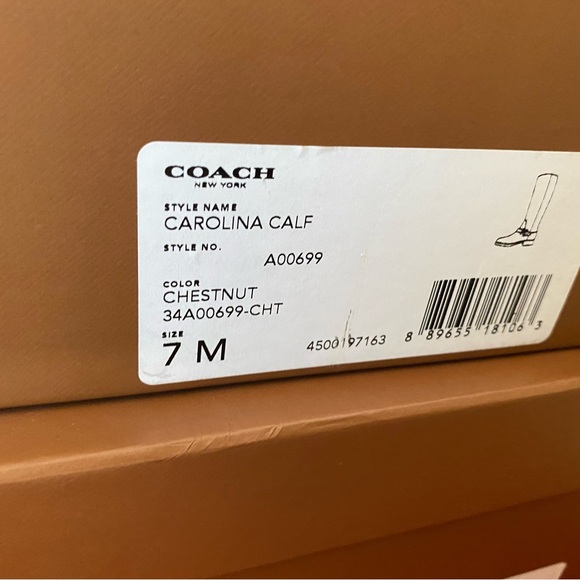 Coach Carolina Calf brown Boots - Picture 8 of 10